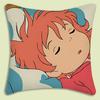Cute Cartoon Ponyo Pillow Covers Cartoon Sofa Decorative Home Double-Sided Printing Short Plush Cute Cushion Cover
