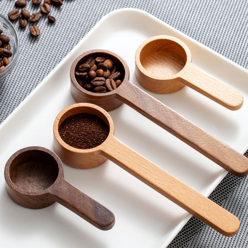Wooden Measuring Spoon Set Kitchen Measuring Spoons Tea Coffee Scoop Sugar Spice Measure Spoon Measuring Tools for Cooking Home