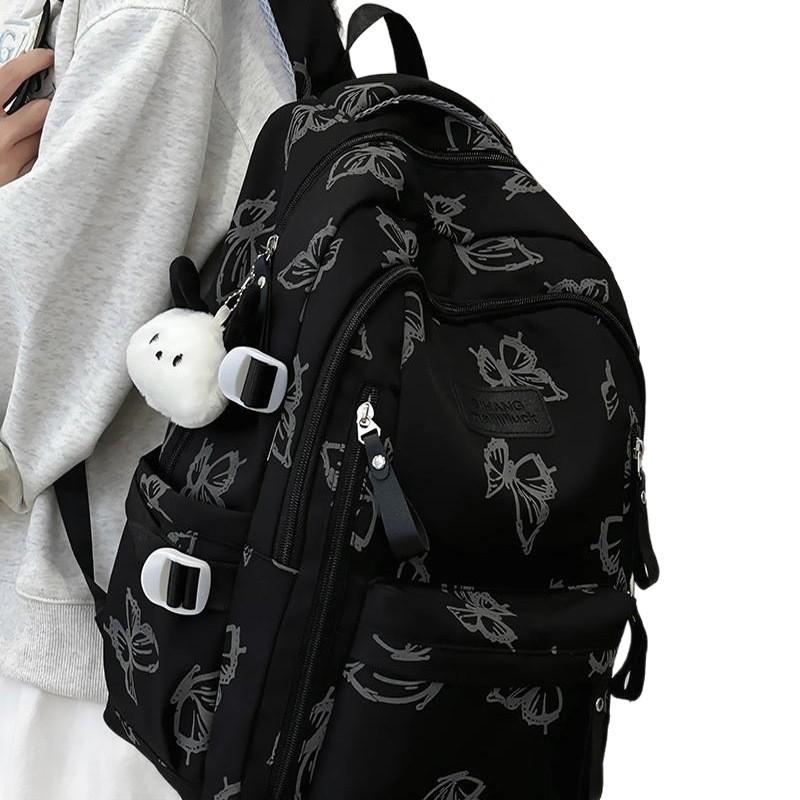 Reflective Butterfly Backpack for Middle & High School Girls – Versatile Shoulder Bag for Students