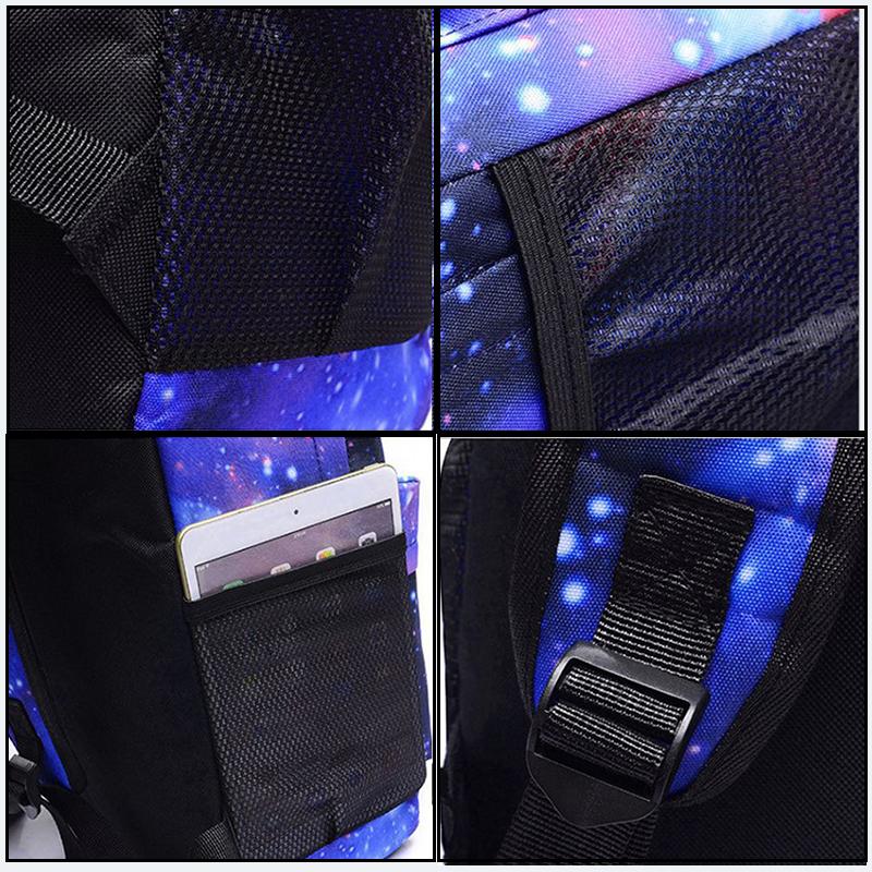 3pcs/set Anime Cosplay Large Capacity Bookbag Backpack Cartoon Laptop Unisex Students Boys Girls School Bag Travel Rucksack Outdoor Bag