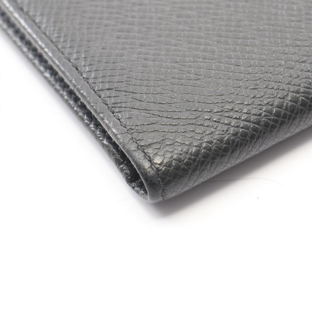 Used LOUIS VUITTON Porto Valeur Cartes Crdit Taiga Ardoise Bifoldpurse M30392 leather Black Used mens