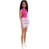 Barbie Fashionista Star Sleeveless Dress-Up Doll with House for Ages 3 and Up Pink