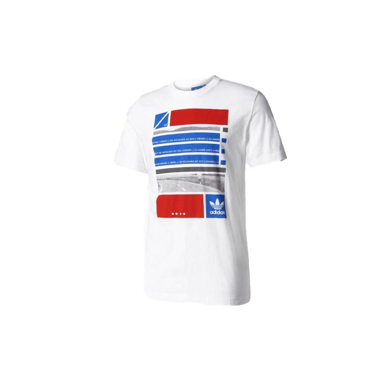 adidas originals ARCHIVE LABEL Printing Short Sleeve White Men s BQ3043 L