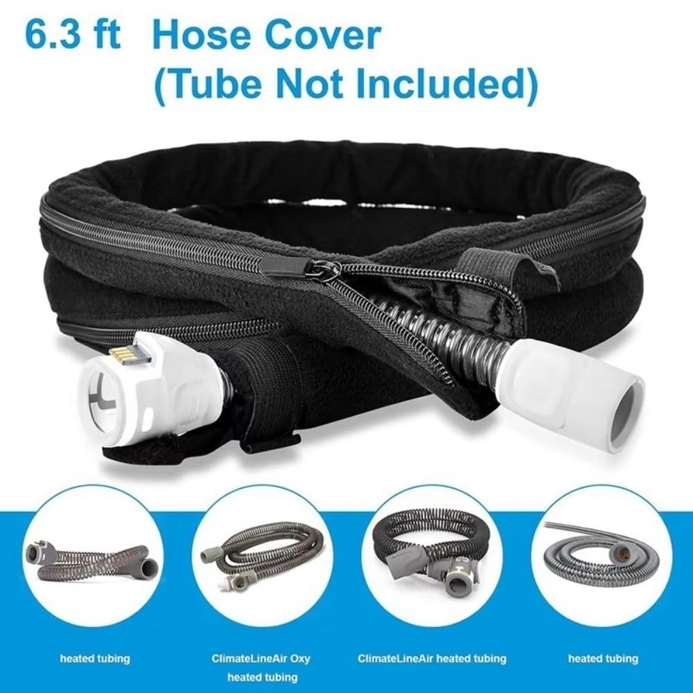 1.8M Length Thermal Insulation Sleeve Soft Fabric Tubing Protective Wrap Respirator Tube Sleeve