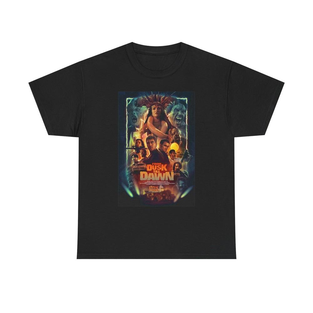 From Dusk Till Dawn Graphic T Shirt Vintage Movie Unisex Heavy Cotton Tee Unisex T-Shirt XXXXL