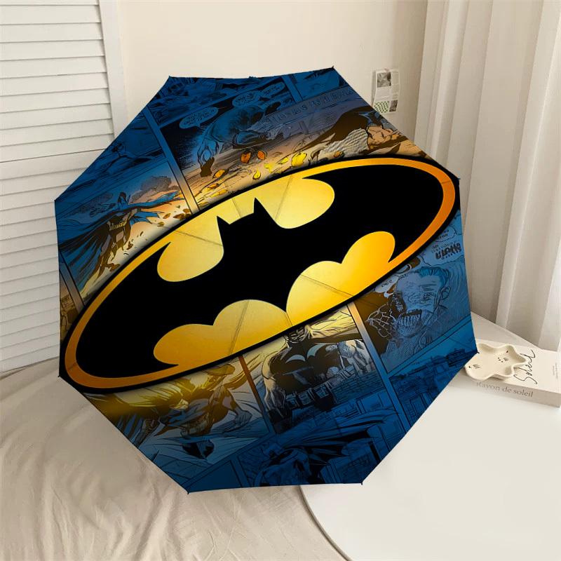 1PC Warner Batman Comics Umbrella-8-Rib Reinforced, Automatic Open, Lightweight & Durable-A63