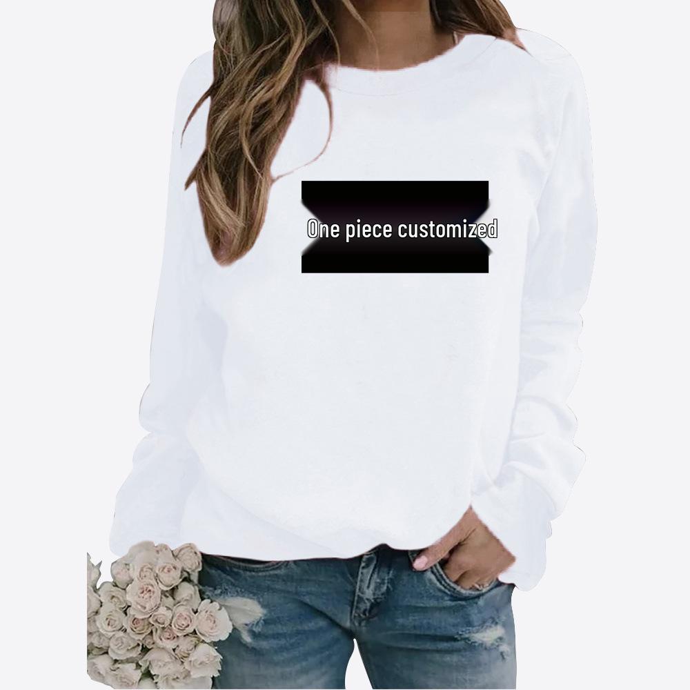 

Унисекс толстовка с круглым вырезом с возможностью персонализации - Минималистичный однотонный дизайн L белый