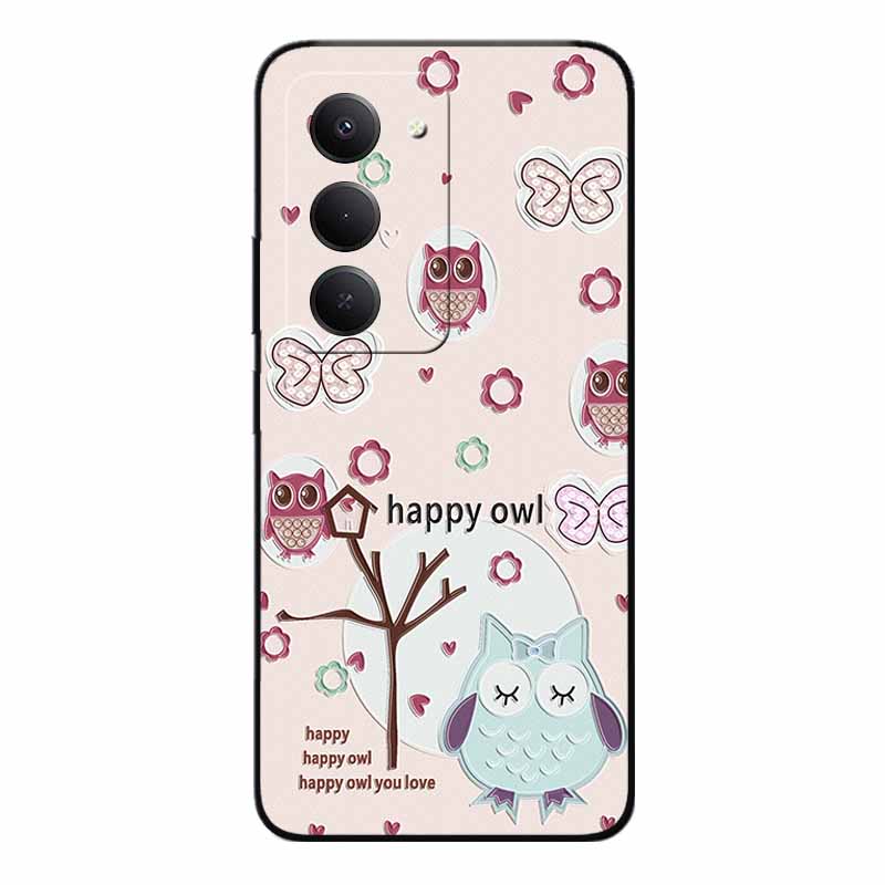 3D Emboss Cases For Redmi 15 5G 4G Relief Emboss Soft Silicone Back Cover For Xiaomi Redmi15 Flower Relief  Funda Redmi 15 4G 5G
