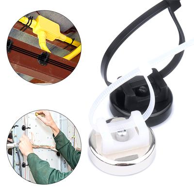 20Pieces Practical Strong Magnetic Cable Tie Holders Base for Desk Car Home Cord Organization Without Tool Need