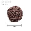 Natural Handmade Woven Rattan Teething and Chew Toy for Rabbits, Hamsters, and Chinchillas - Boredom Relief Ball