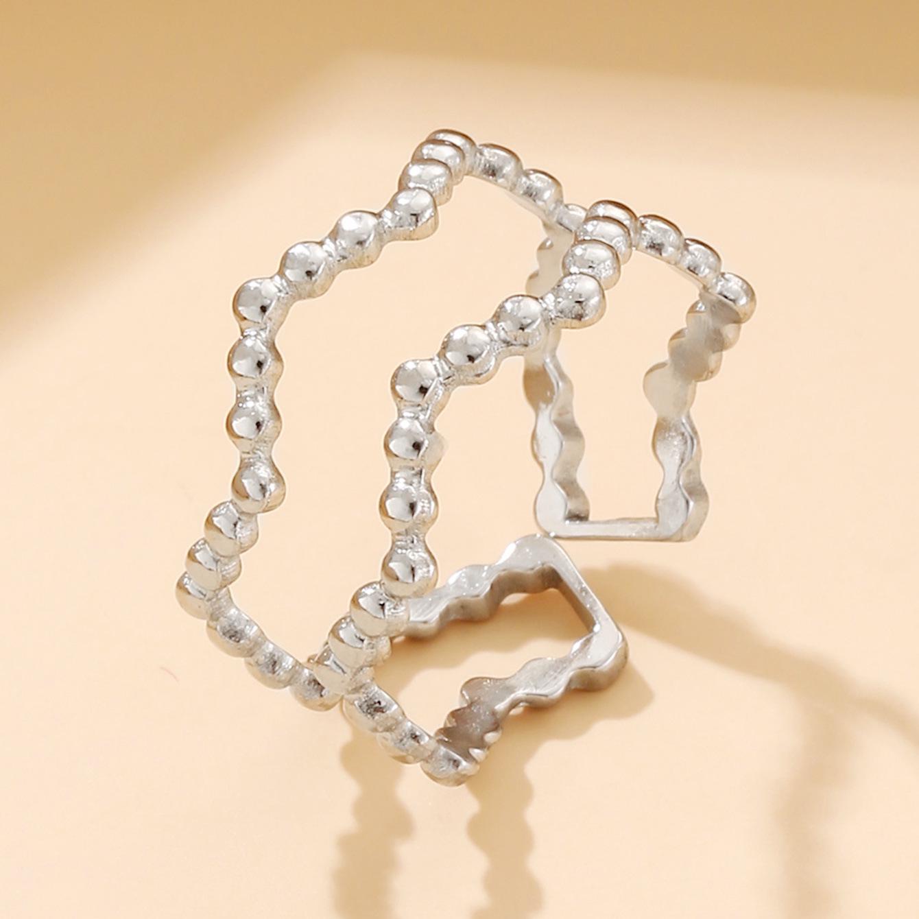 Women s Adjustable Stainless Steel Titanium Ring - Non-fading and Niche Design