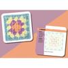 DIY Knitted Pattern Cards Set Mix Matchs Designs The Granny Square Card Deck Knitting Kit for Adults