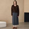 Autumn and winter cashmere V-neck loose-knit pullover sweater lazy women's yak fleece bottoming sweater women's knitting