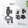 Durable 1Pcs Mic Microphones Music Stand, With Handy Adjustable Phone Holder Attachment