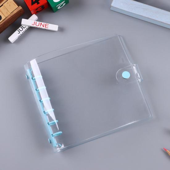Waterproof Ledger Soft Cover Book A7/A6 Binder Clear A6 Budget Binder Soft Notebook Transparent Shell Office Supplies