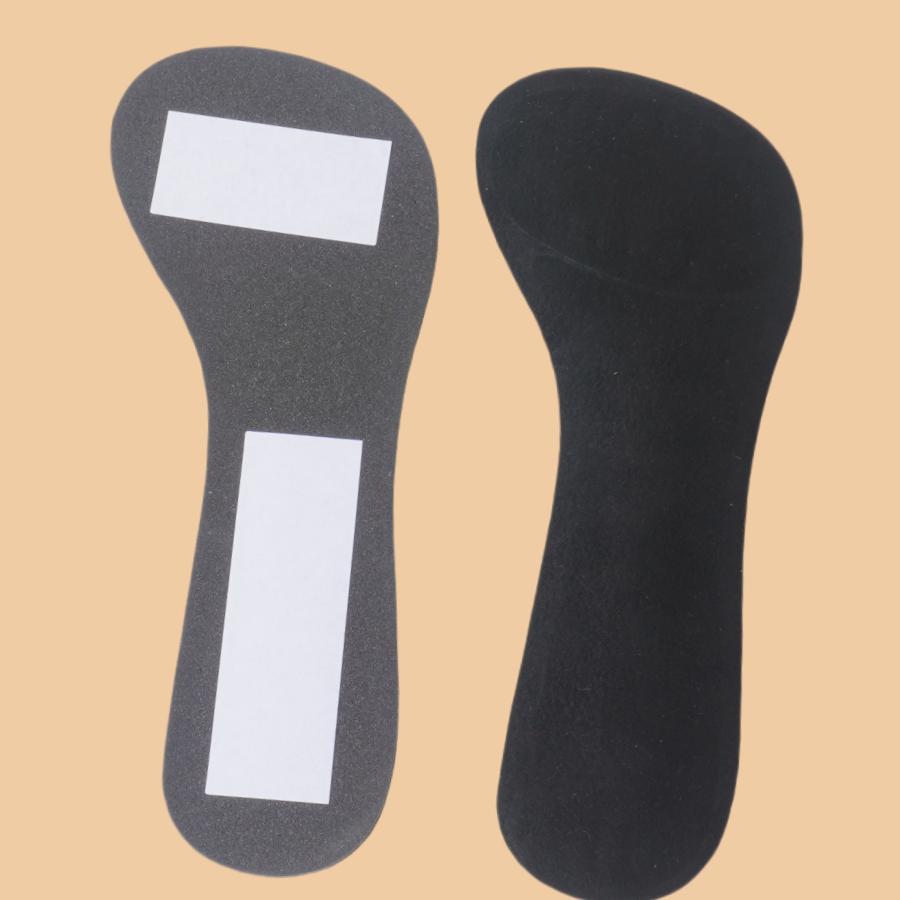 2pcs High Heeled Shoe Sole Pad Non Slip Breathable Half Size Pad Self Adhesive Washable