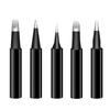 Black King Kong Soldering Iron Tips Set – 5-Piece 900M Internal Heating, Knife-edge & Pointed, Constant Temperature for 936 Soldering Stations