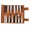 Portable Backgammon Set Roll-Up Classic Board Game Microfiber And PU Leather Classic Board Game Chess Backgammon Board Game