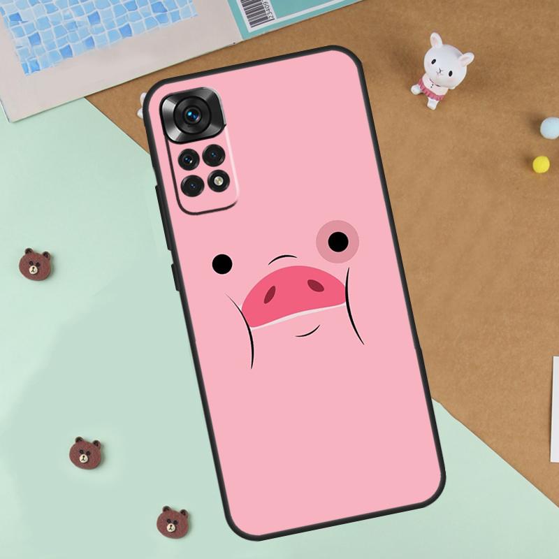 Cartoon Pig Case For Xiaomi Redmi Note 13 12 11 9 10 14 Pro 10S 11S 12S Cover For Redmi 13C 10C 12C 14C