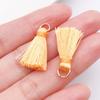 Multicolor Silk Thread Tassel Fan Pendant for DIY Clothing Accessories