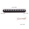 Universal Motorcycle Turn Signal Light 12 LEDs Flowing Water License Plate Lights Sequential Tail Running Lamp IP68 Waterproof