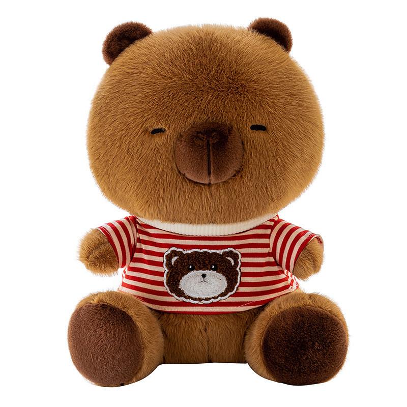 Plush Hoodie Capybara Toy Cute Cartoon Girl Child Sleeping Companion Gift Doll