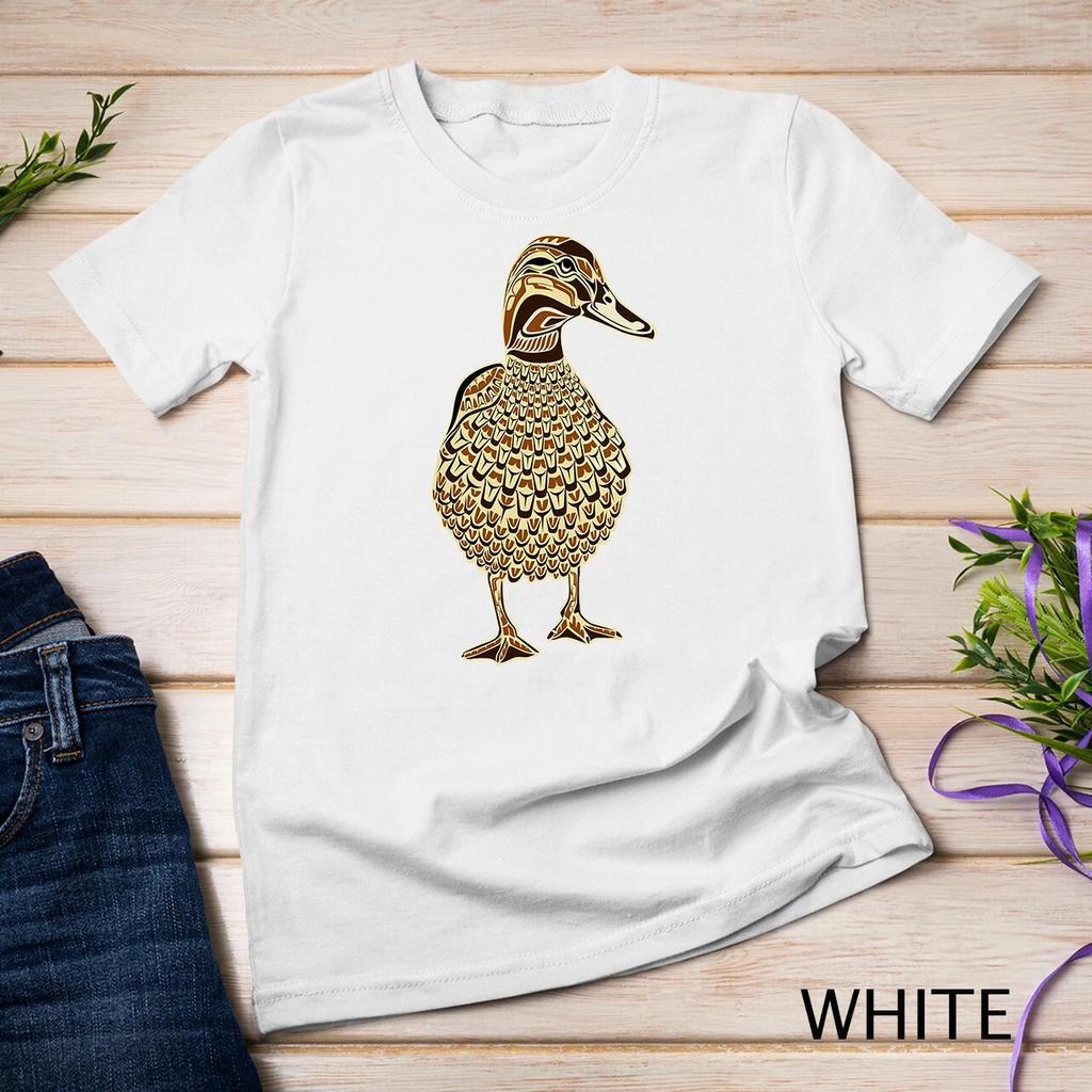 Mallard Duck Bird Lover Northwest Coast Native American Art Unisex T-shirt