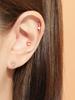 Minimalpiercing 14K Twist Heart Piercing Earrings