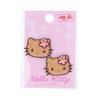 Kiyohara Sanrio Characters Seal Iron Dual Use Mini Patch Hello Kitty Sunburn 2 Pieces W28mmH19mm RIO-3213