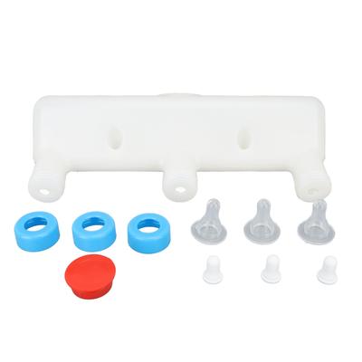 Lamb Feeder with 3 Nipples 3L Plastic Silicone Livestock Teat Milk Feeding Tool for Piglet Puppy Goa