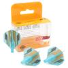 Cuesoul Dart Flights AK4 Standard Shape Thermal Transfer Blue Base Gold Black Pattern 3 Sets CS-AK4+5-2