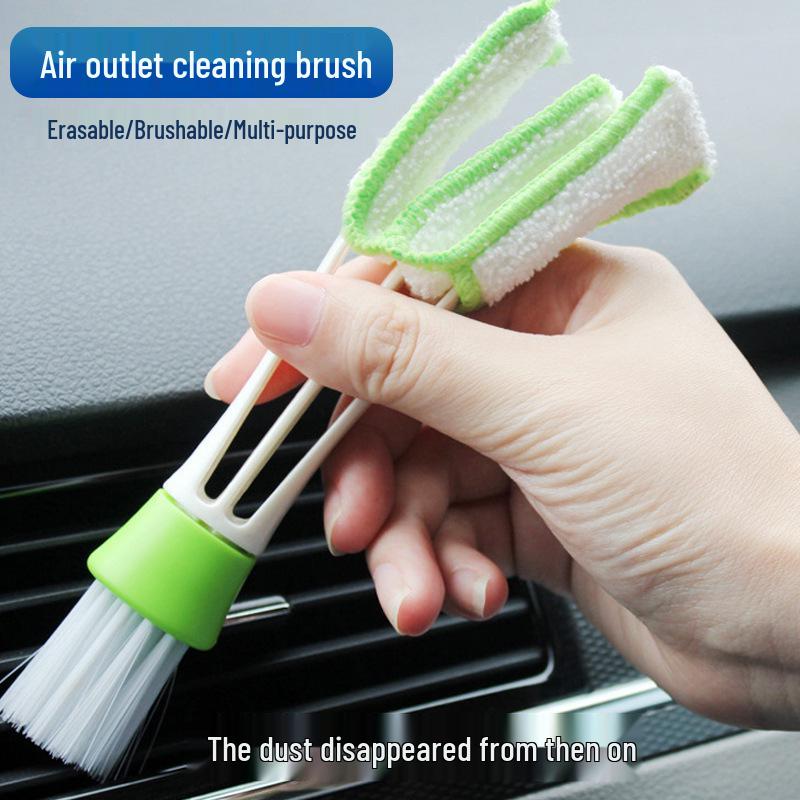 Multi-Function Double-Head Cleaning Brush for Car Vents, Keyboard, Blinds, and Dust Removal