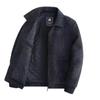 New Autumn and Winter Middle-aged Men's Dad Lapel Collar Cotton Thickened Chenille Jacket Loose Coat Dad Outfit