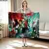 ffvii Game Print Flannel Blanket High Quality Warm Comfortable Cover for All Seasons Perfect for Gifts Home Decor