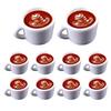 Coffee Cup Spoon Miniature Coffee Cups Pretend-Play Kid Saucer Kitchen Realistic Dollhouses Saucer Props
