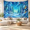 Christmas Printed Tapestry Wall Hanging For Bedroom Living Room Wall Decor Holiday Gift