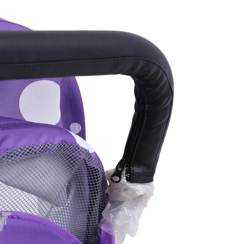 1pc Baby Stroller Leather Handle Covers Trolley Armrest Protective Case Baby Cart Zipper Protector Cover Pushchair Accessories