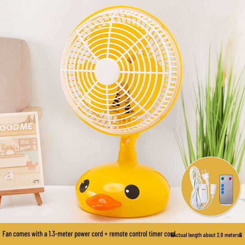 Silent Mini Fan: Cartoon Design for Dorms, Desks, and Offices