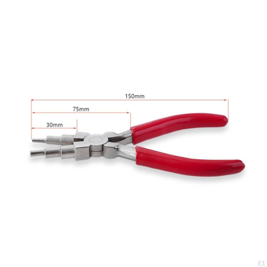 3 Pieces Nylon Jaw Pliers Carbon Steel FlatTip Jewelry Rust Resistant Craft Tool for Wire