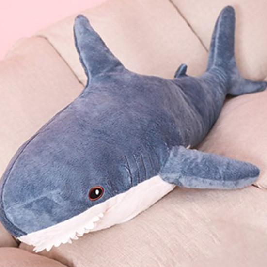 Stuffed Shark Toy Large Size Breathable Non-shedding Vibrant Stuffed Animal Cushion Toy for Sofa Decor