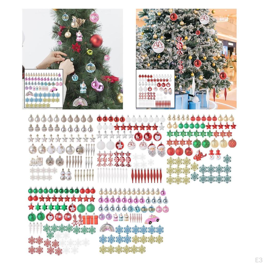 Ball Ornaments Decorative Shatterproof DIY Tree Decorations for Holiday, , Festive Photo Prop