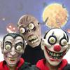 Schreckliche Vollgesichts-Clownmaske für Halloween-Partys und gruselige Kostüme, perfekt für Cosplay-Events