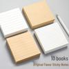 Grid Kraft Sticky Notes - Tearable, Strong Adhesion, Reusable Memo Pad for Office & Student Use