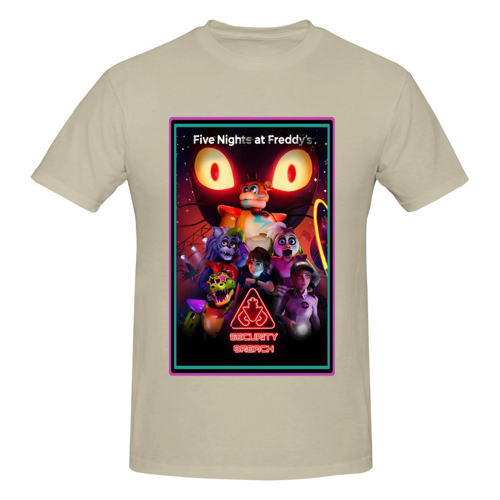 Funny FNAF Halloween Movie Unisexs Tshirt Printed Tops are loose and slim fit Womens Tshirts