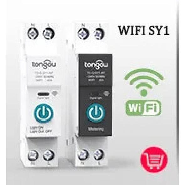 TUYA WIFI Smart Circuit Breaker energy meter 1P 16A DIN Rail for Smart Home wireless Remote Control Smart Switch by APP TONGOU