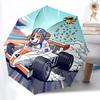 1pc Racing Pup Automatic Folding Umbrella - Compact 8-Rib Design, Durable Plastic & Iron, Lightweight for Outdoor Daily Use182