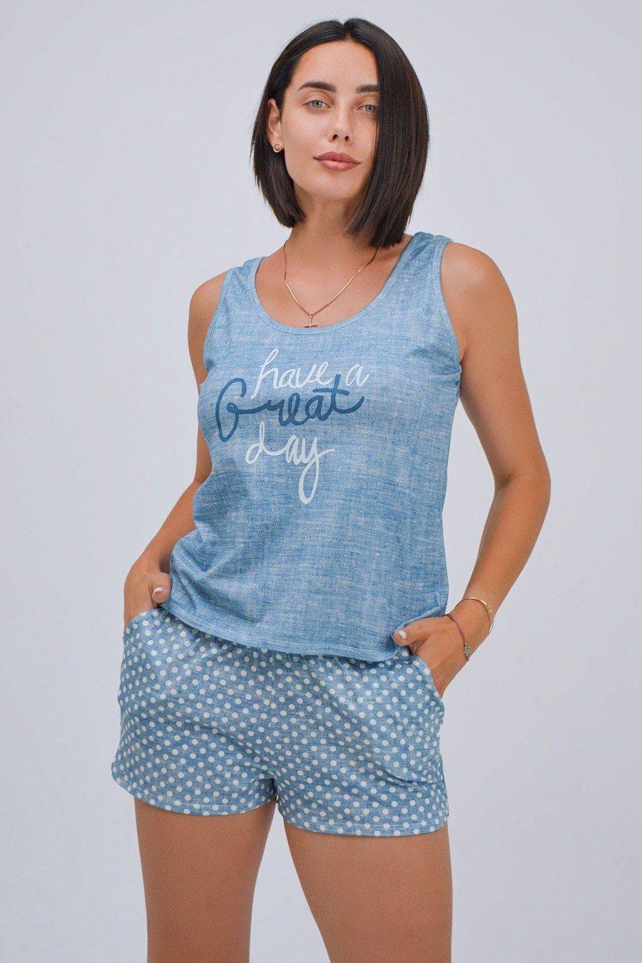 

комплект: майка та шортики Roksana (85715) 42(S) різнокольорові кольору