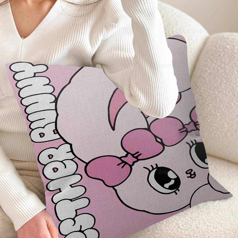 Cute Esther Bunny Rabbit Pillow Gift Home Office Decoration Pillow Bedroom Sofa Car Cushion CoverPillow Case