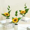 Home Decoration Artistic Sunflower Planters Garden Ornament Simple Living Room Tabletop Decorations Simulation Flowerpot Gifts