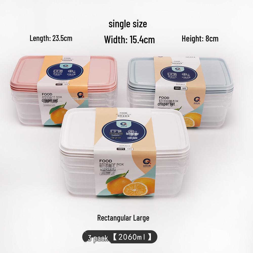 17-Piece Food-Grade Plastic Fresh-Keeping Storage Box Set for Refrigerator - Perfect for Grains, Fruits, and Vegetables.